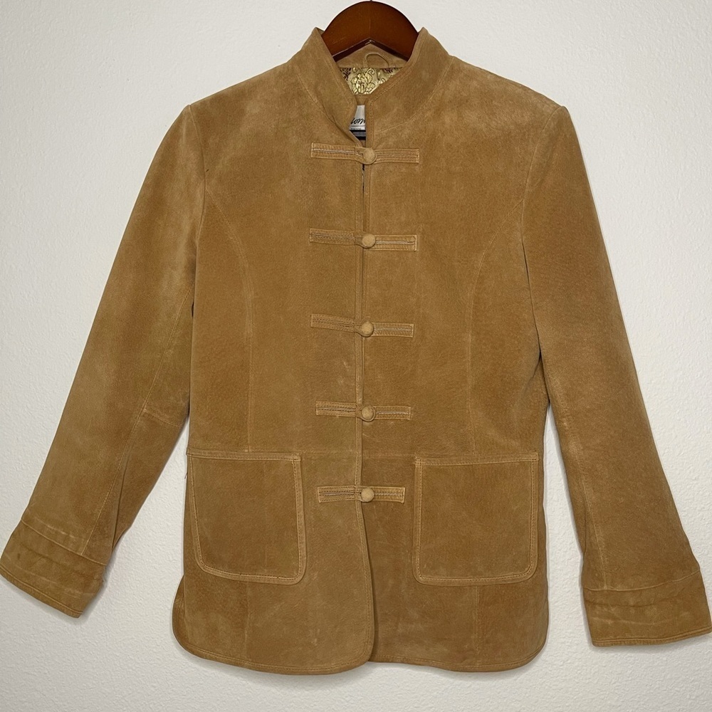 Norm Thompson vintage leather jacket blazer - Picture 2 of 12